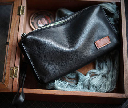 李記 | 原創手工真皮 | 進口小牛皮！ 軟皮！拉鏈手拿包ls8572號