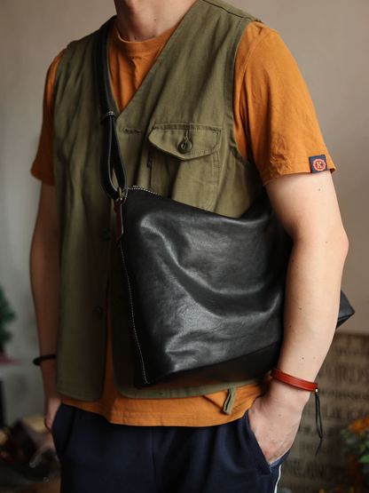 李記 | 原創手工真皮 | 低調微奢性價比出眾の通勤包ls8908-1號