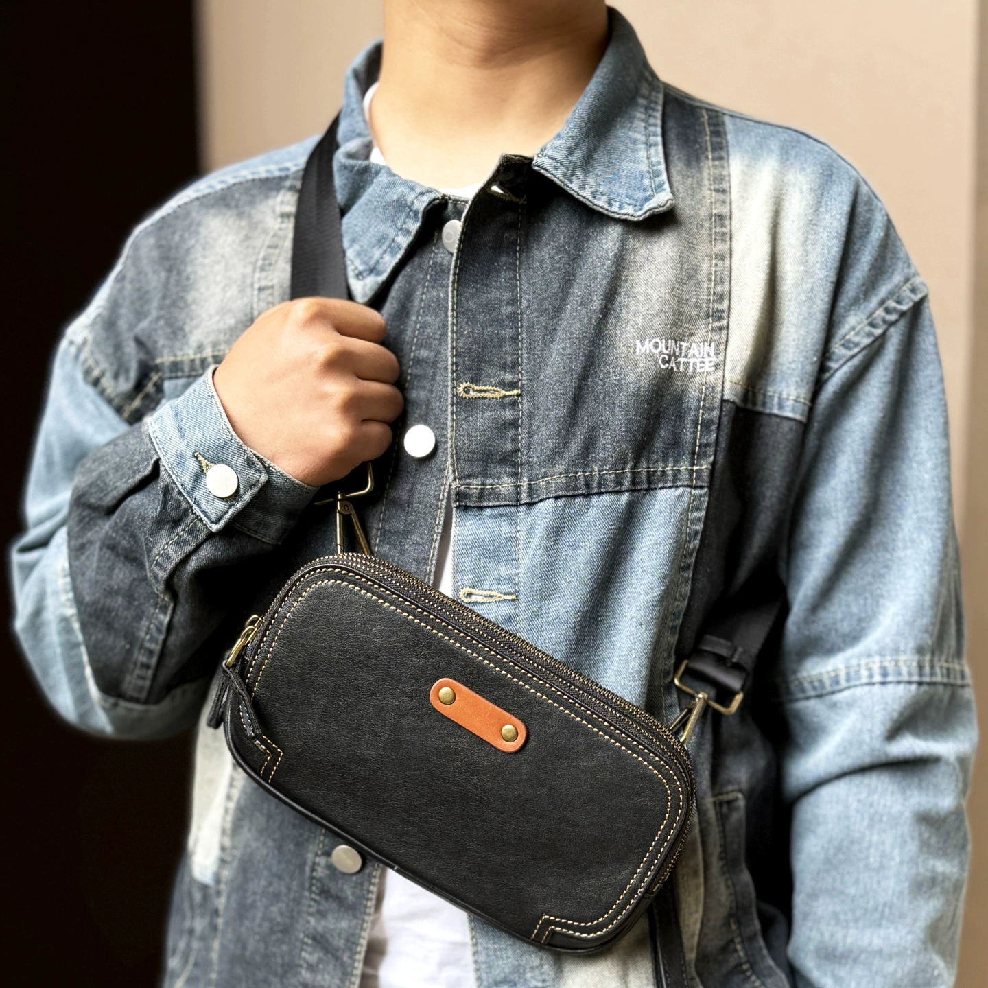 李記 | 原創手工真皮 | 多機能グ 高級感の手機包m173號