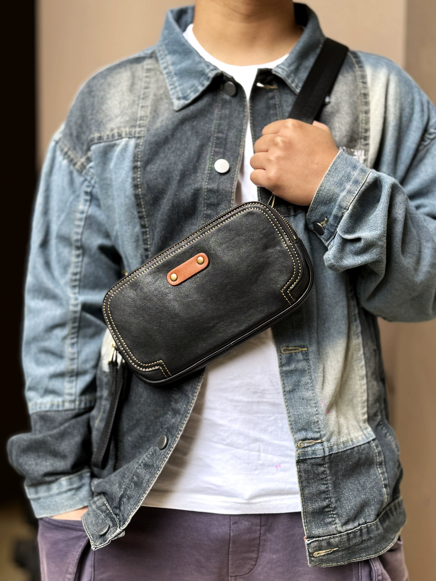 李記 | 原創手工真皮 | 多機能グ 高級感の手機包m173號