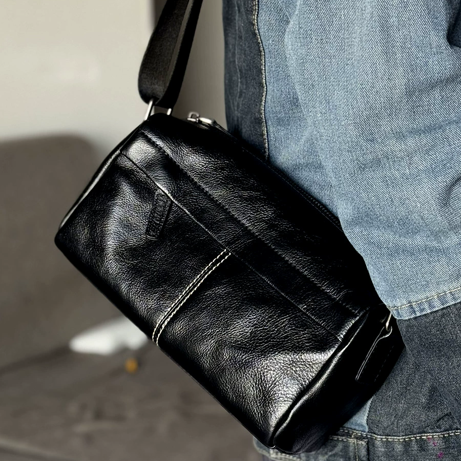 李記 | 原創手工真皮 | 輕便出行の斜唄包m197號