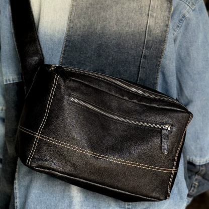 李記 | 原創手工真皮 | 橫款植鞣皮の豆腐包m304號