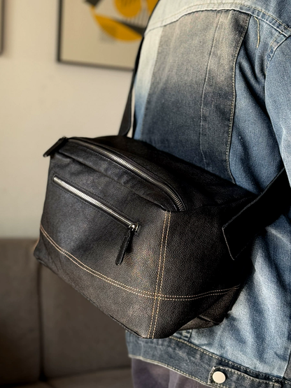 李記 | 原創手工真皮 | 橫款植鞣皮の豆腐包m304號