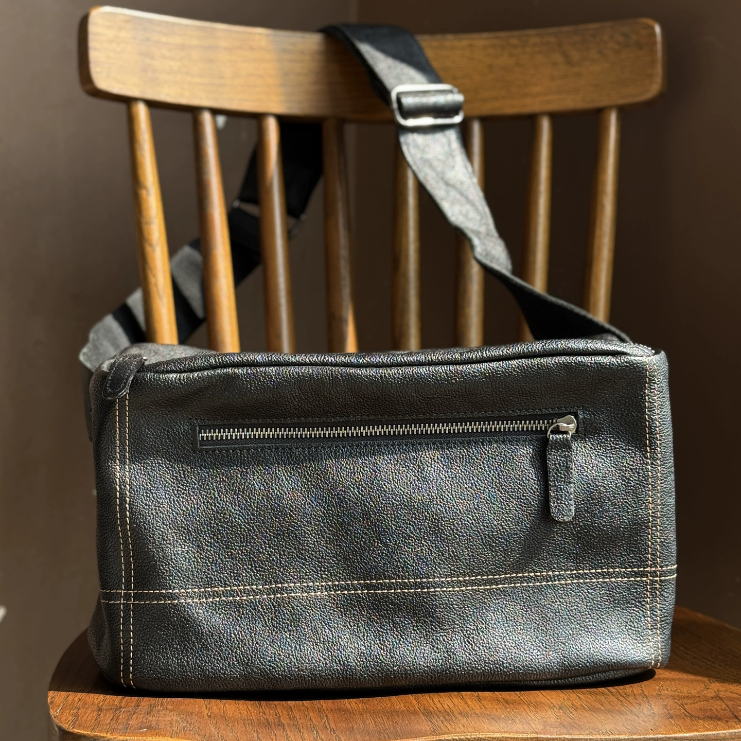 李記 | 原創手工真皮 | 橫款植鞣皮の豆腐包m304號