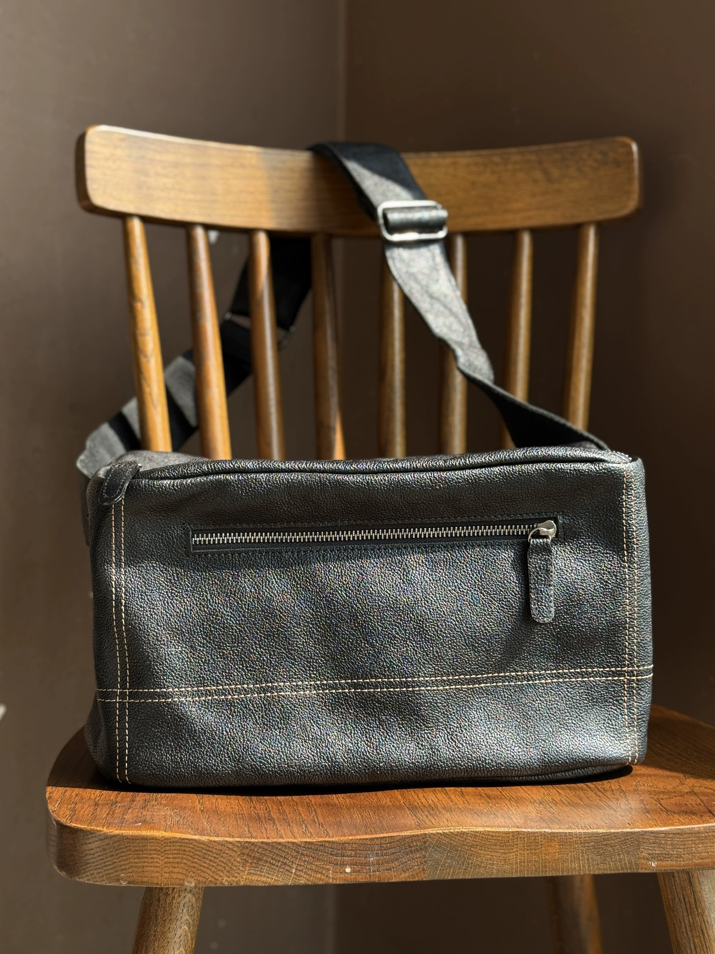 李記 | 原創手工真皮 | 橫款植鞣皮の豆腐包m304號