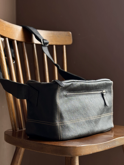 李記 | 原創手工真皮 | 橫款植鞣皮の豆腐包m304號