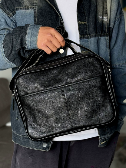 李記 | 原創手工真皮 | 横款の本革シ通勤包m258號