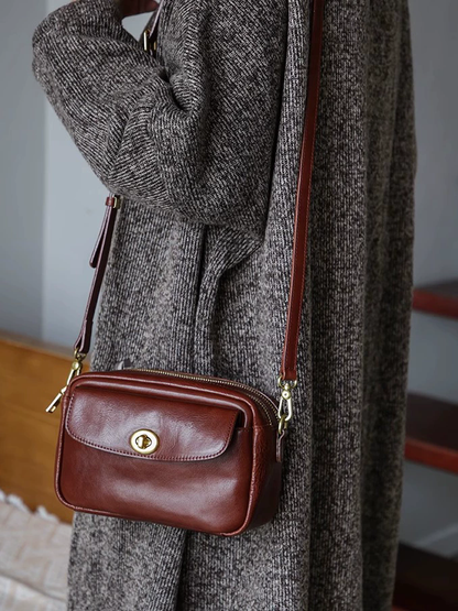 李記 | 原創手工真皮 | 英倫feel~簡約高級の斜唄包m269號