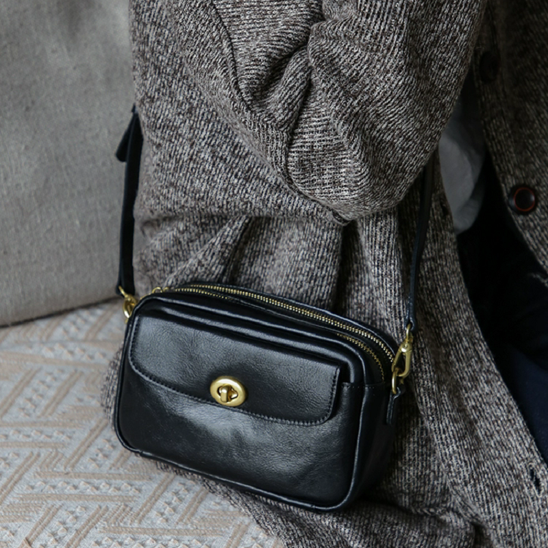 李記 | 原創手工真皮 | 英倫feel~簡約高級の斜唄包m269號