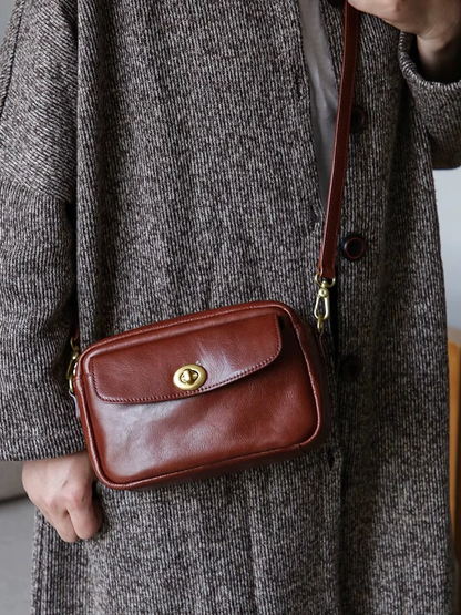 李記 | 原創手工真皮 | 英倫feel~簡約高級の斜唄包m269號