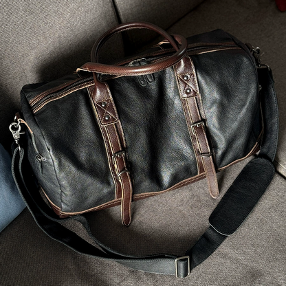 李記 | 原創手工真皮 | 復古休閒い短途旅行袋m380號