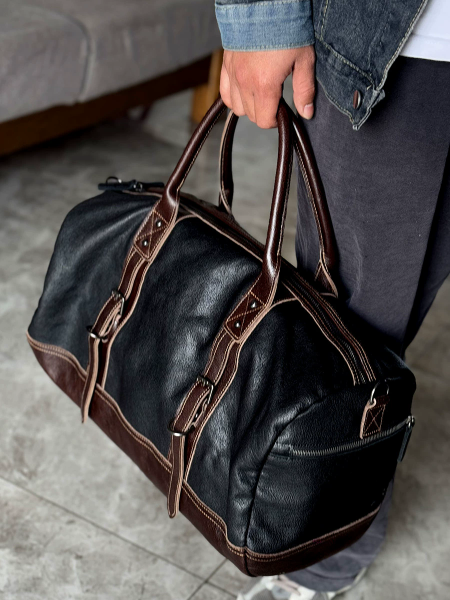 李記 | 原創手工真皮 | 復古休閒い短途旅行袋m380號