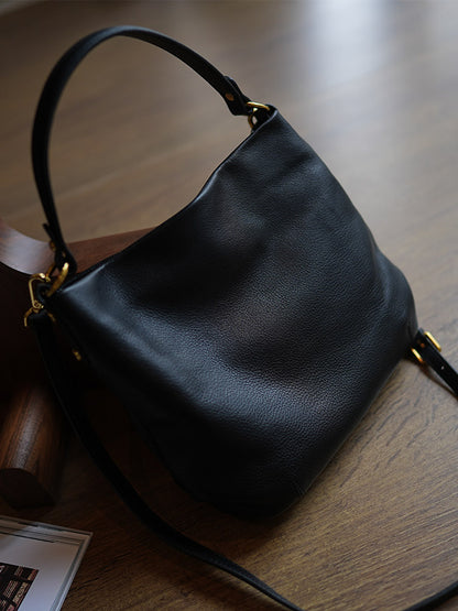 Li Ji | Original handmade leather | First-layer soft cowhide Japanese style practical handbag md230 