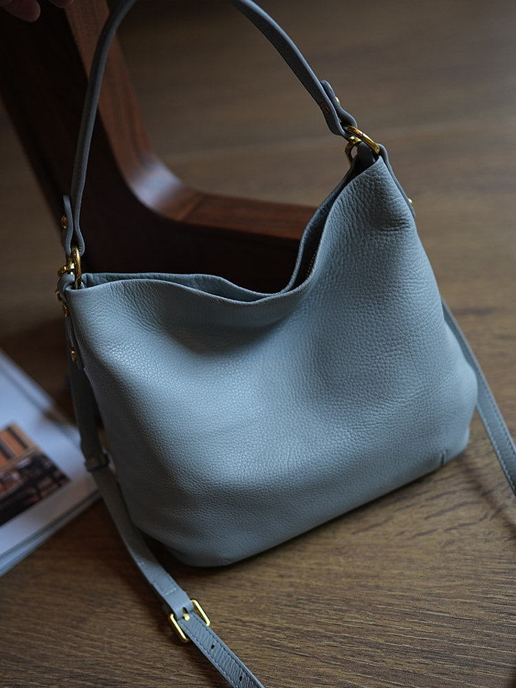 Li Ji | Original handmade leather | First-layer soft cowhide Japanese style practical handbag md230 