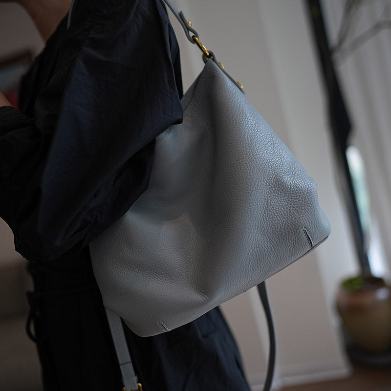 Li Ji | Original handmade leather | First-layer soft cowhide Japanese style practical handbag md230 