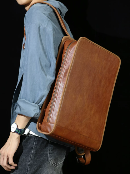 李記 | 原創手工真皮 | 不張揚の高級感後背包ms1121號