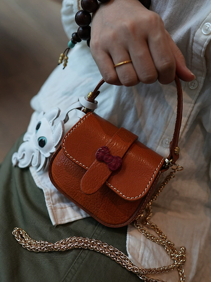 李記 | 原創手工真皮 | 搭配單品い小巧可愛の斜唄包ms128號