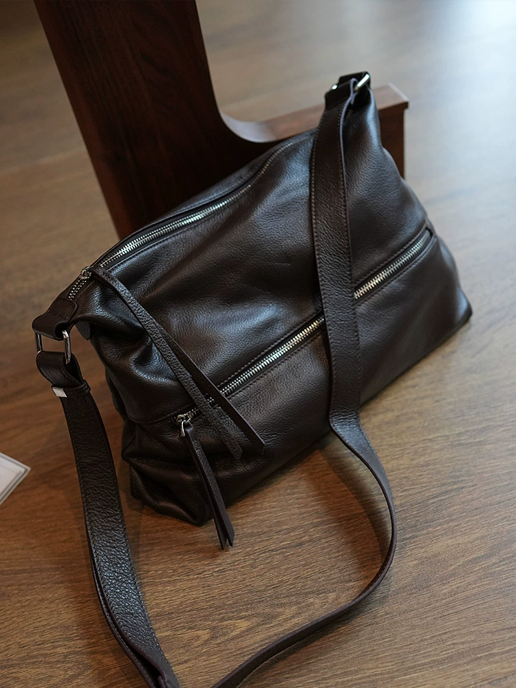 李記 | 原創手工真皮 | 日系休閒隨性の斜唄包ms252號