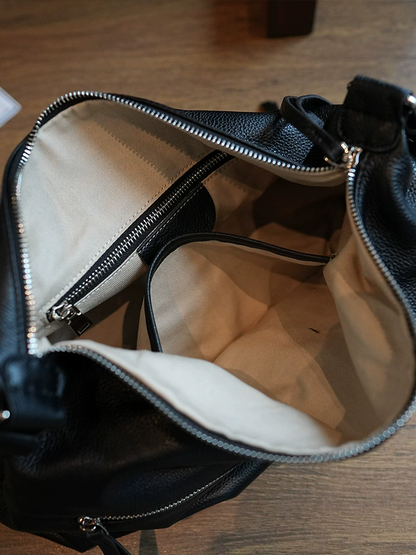 李記 | 原創手工真皮 | 日系休閒隨性の斜唄包ms252號