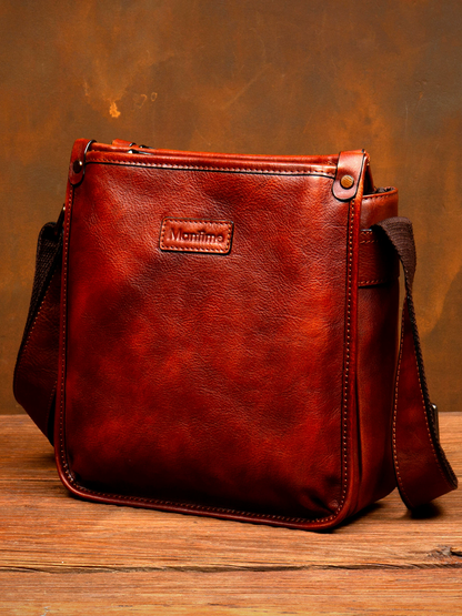 李記 | 原創手工真皮 | 美觀又實用の斜唄包ms273號