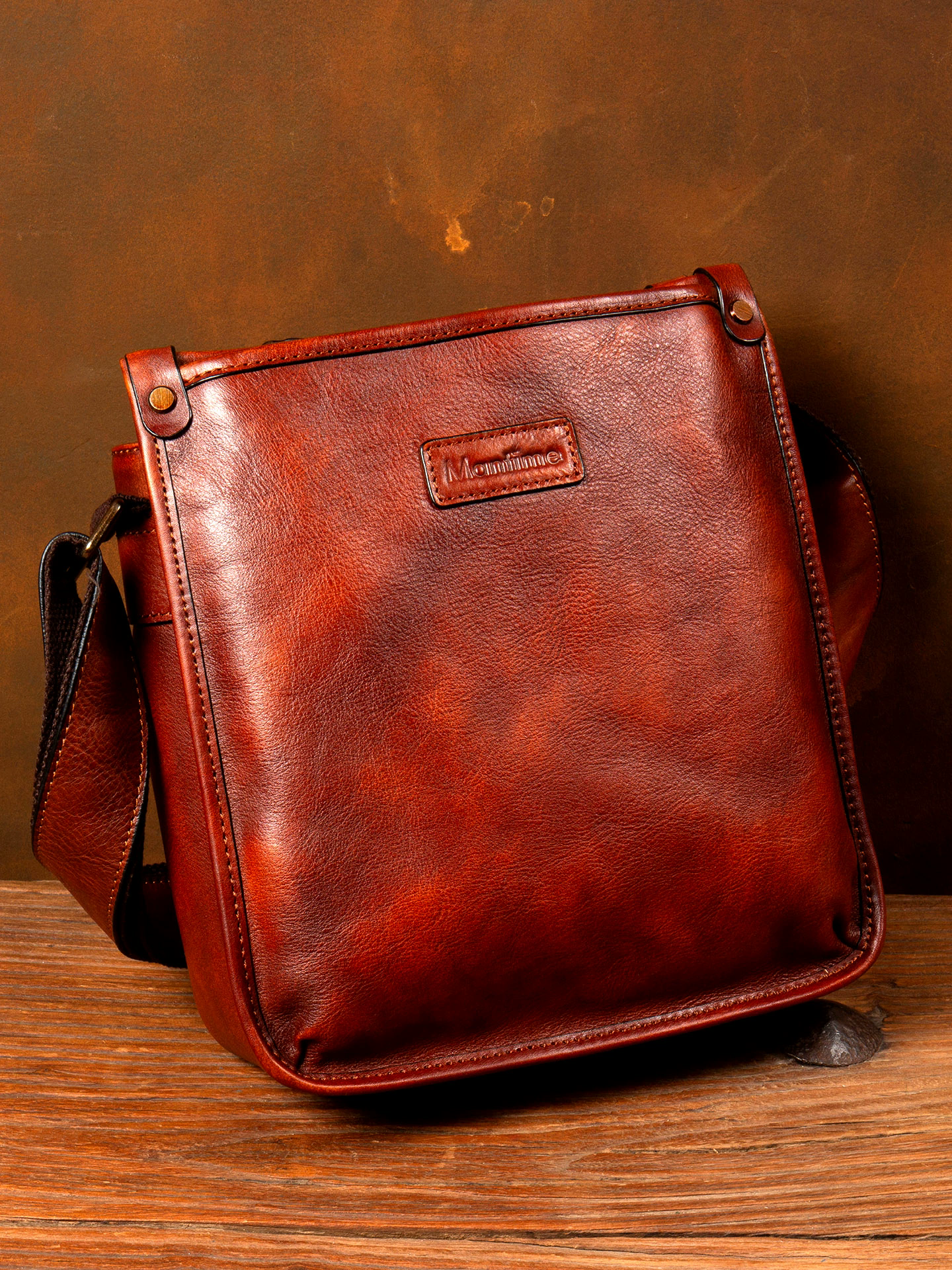 李記 | 原創手工真皮 | 美觀又實用の斜唄包ms273號