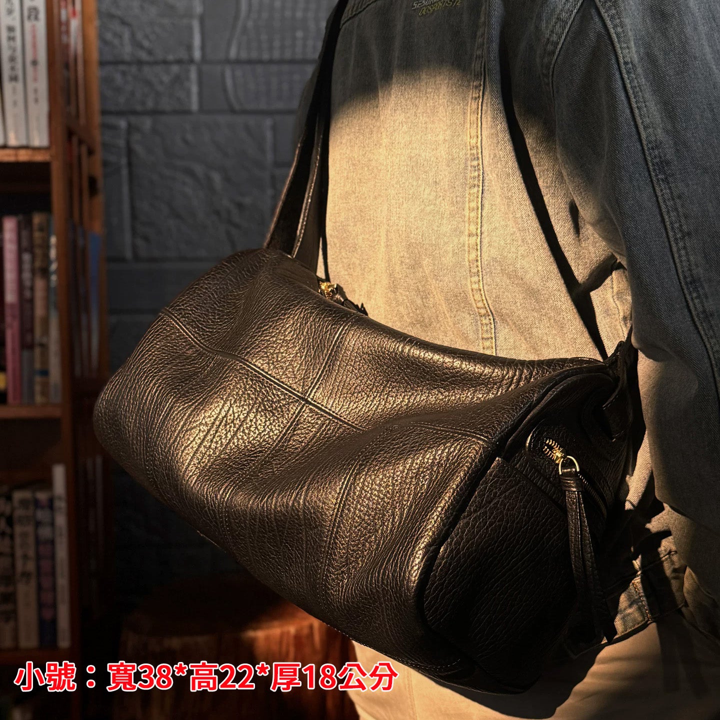 李記 | 原創手工真皮 | 質感上乘の斜唄包ms333號