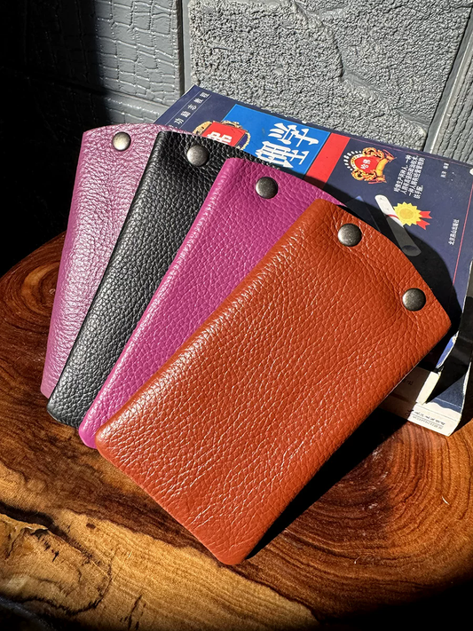 李記 | 原創手工真皮 | 本革車縫糸小銭入れ収納袋ms43號