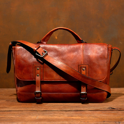 李記 | 原創手工真皮 | 適應各種身形與穿搭風格の郵差包ms473號