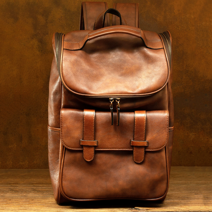 李記 | 原創手工真皮 | 值得擁有の復古後背包ms552號