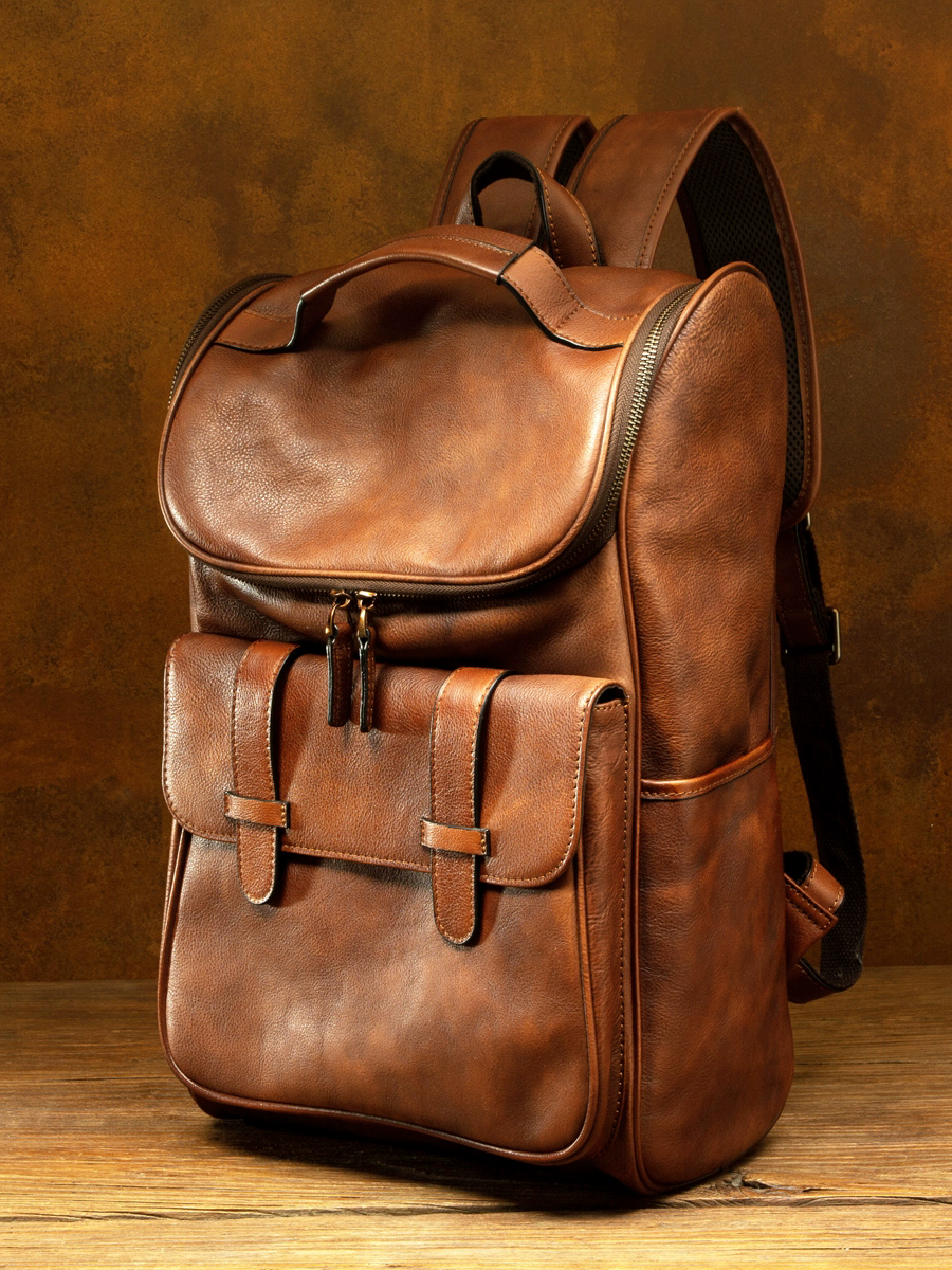 李記 | 原創手工真皮 | 值得擁有の復古後背包ms552號