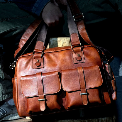 李記 | 原創手工真皮 | 輕時尚-休閒の差旅健身包ms561號