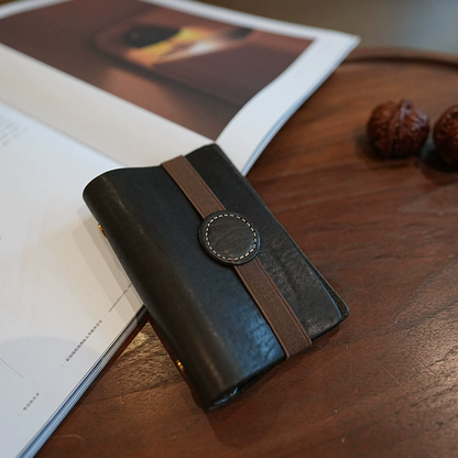李記 | 原創手工真皮 | 活頁夾手帳で真皮便攜旅行記事本ms7656號
