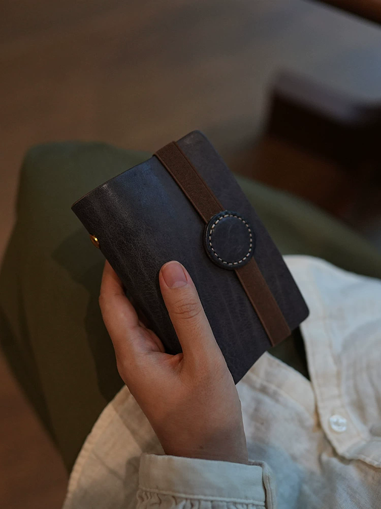 李記 | 原創手工真皮 | 活頁夾手帳で真皮便攜旅行記事本ms7656號