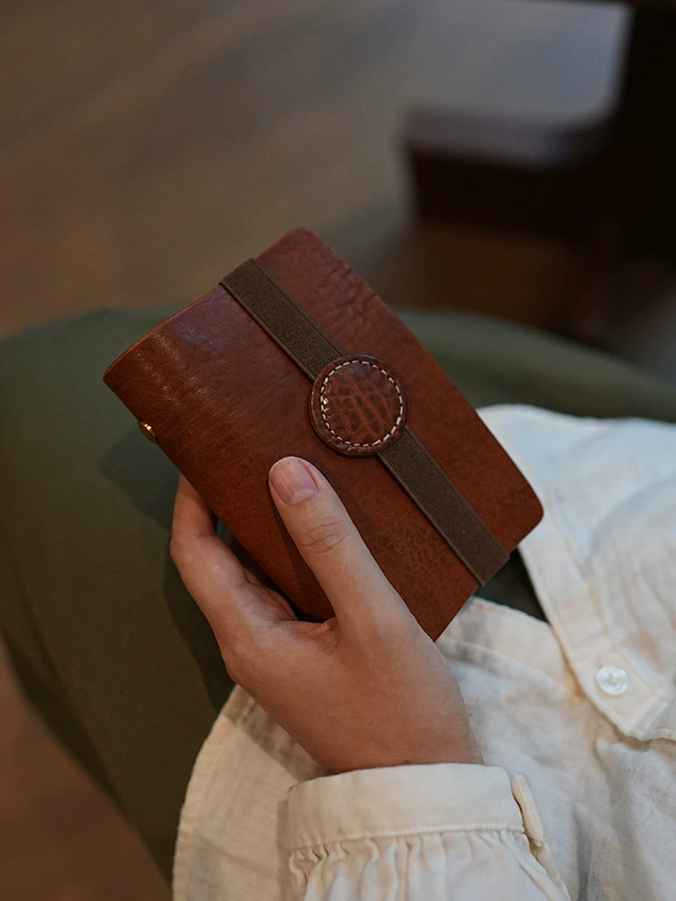 李記 | 原創手工真皮 | 活頁夾手帳で真皮便攜旅行記事本ms7656號