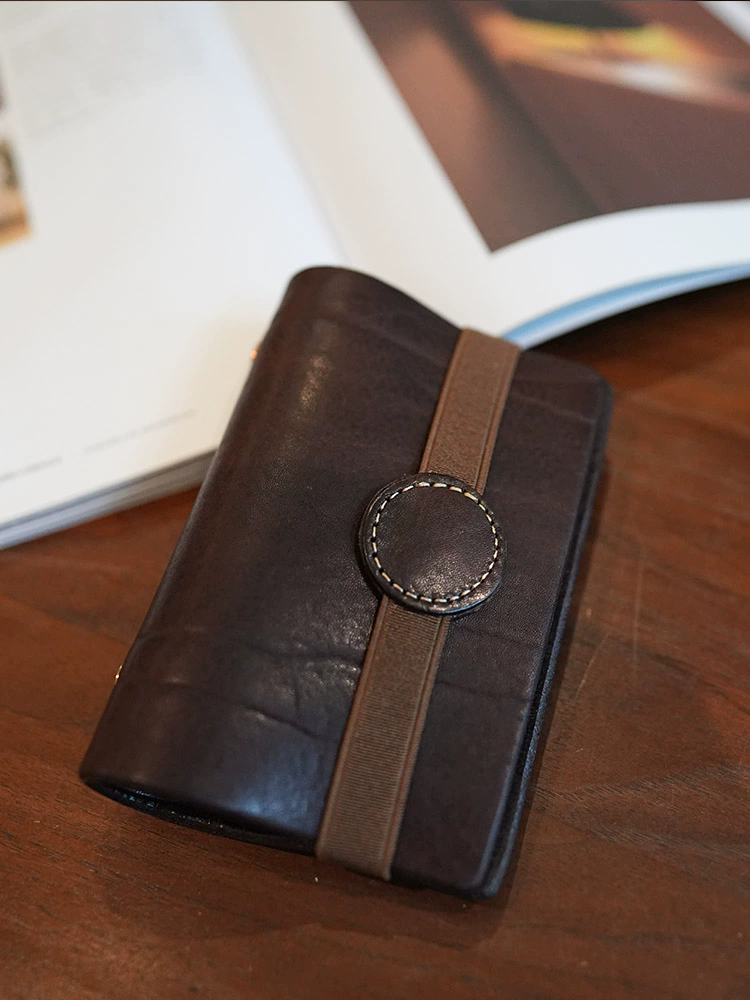 李記 | 原創手工真皮 | 活頁夾手帳で真皮便攜旅行記事本ms7656號
