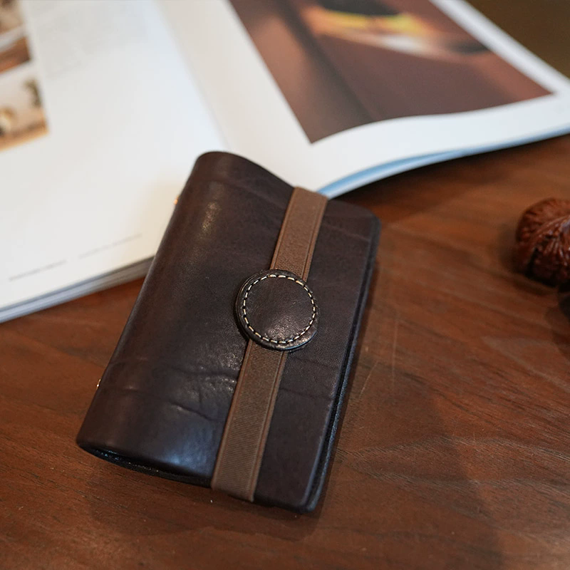 李記 | 原創手工真皮 | 活頁夾手帳で真皮便攜旅行記事本ms7656號