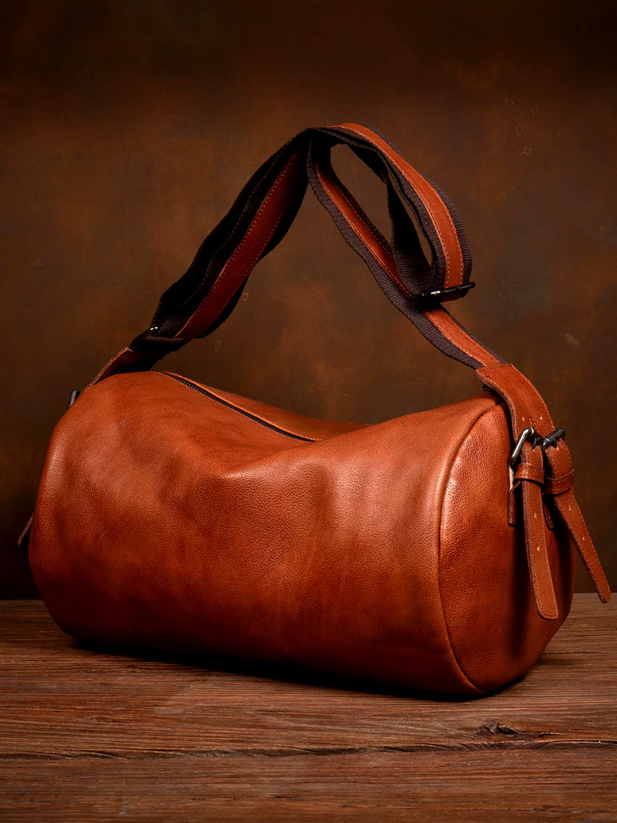 李記 | 原創手工真皮 | 滿足你日常出行の休閒健身枕頭包ms9225號