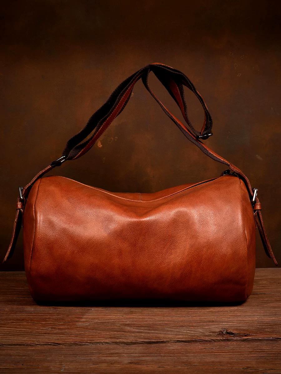 李記 | 原創手工真皮 | 滿足你日常出行の休閒健身枕頭包ms9225號