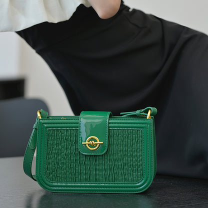 李記 | 原創手工真皮 | 簡約純色の線條で手提包mw0807號