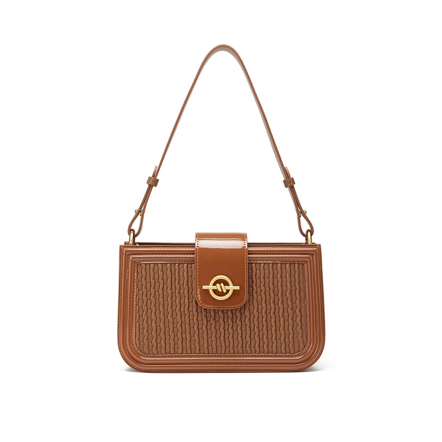 李記 | 原創手工真皮 | 簡約純色の線條で手提包mw0807號