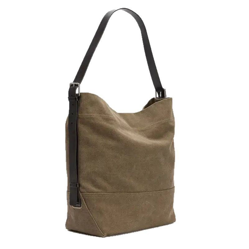 李記 | 原創手工真皮 | 慵懶風バ大容量帆布包nx153號