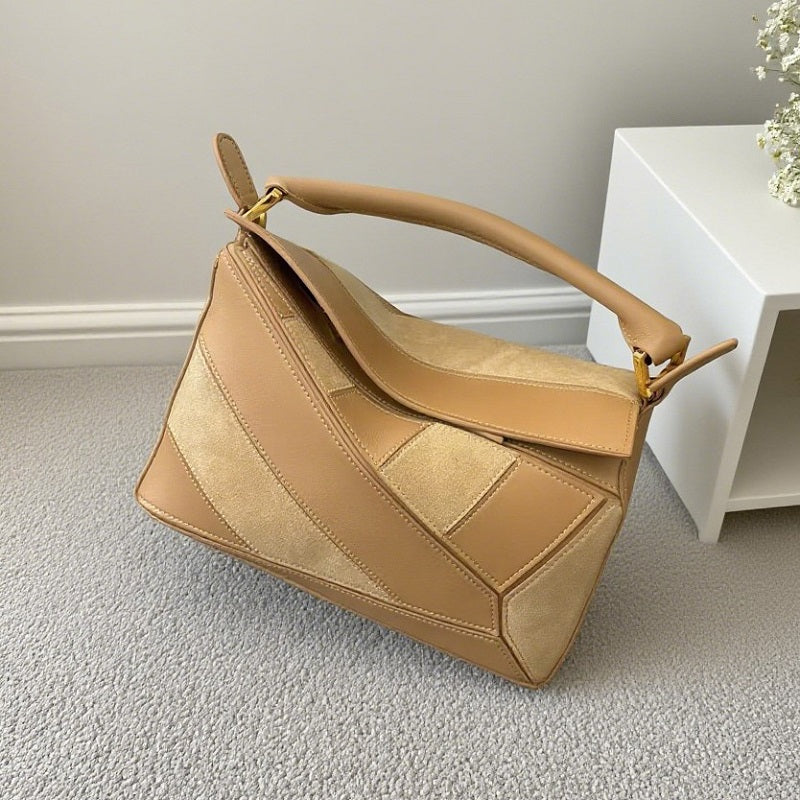 李記 | 原創手工真皮 | 怎麼背都好看の几何包p488號