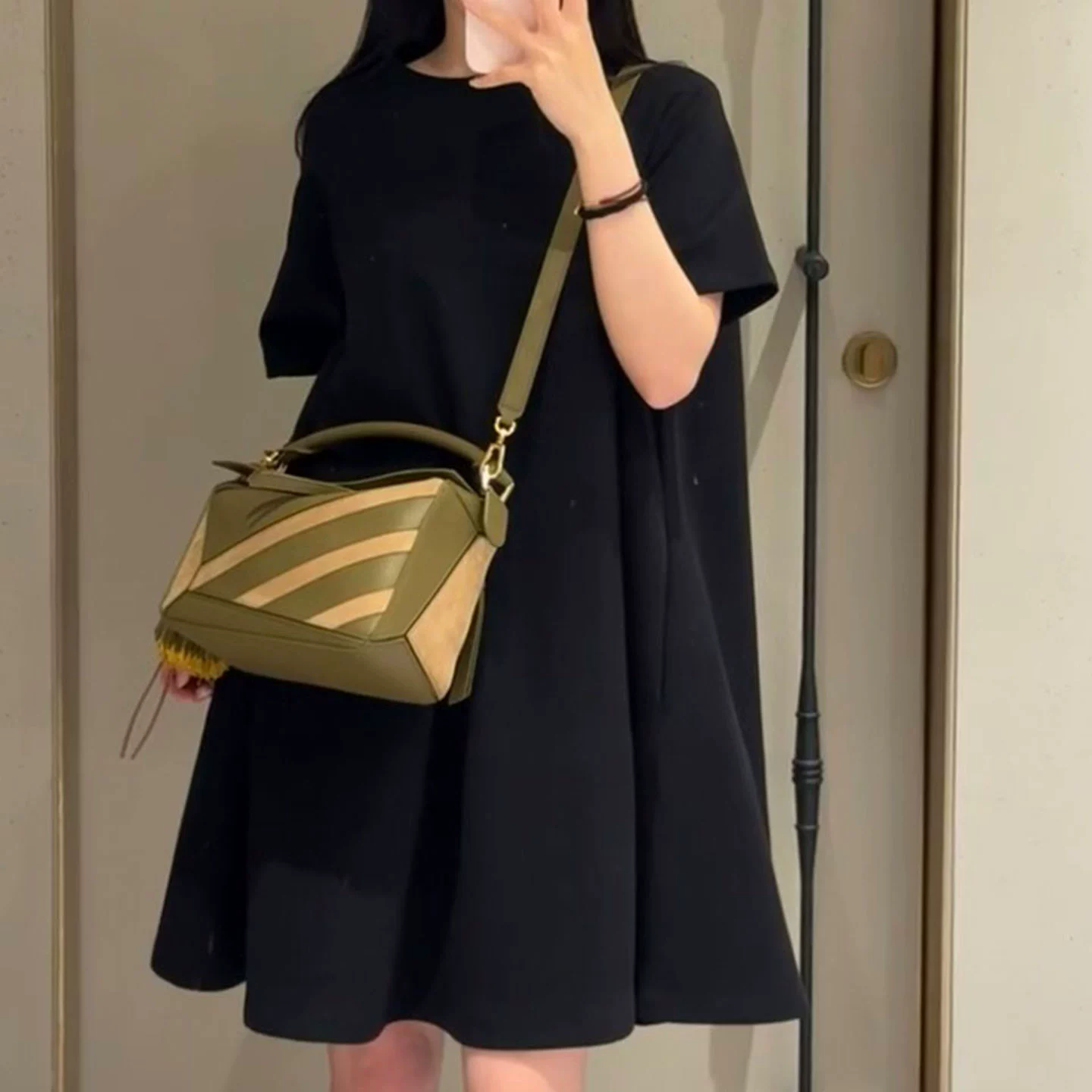 李記 | 原創手工真皮 | 怎麼背都好看の几何包p488號