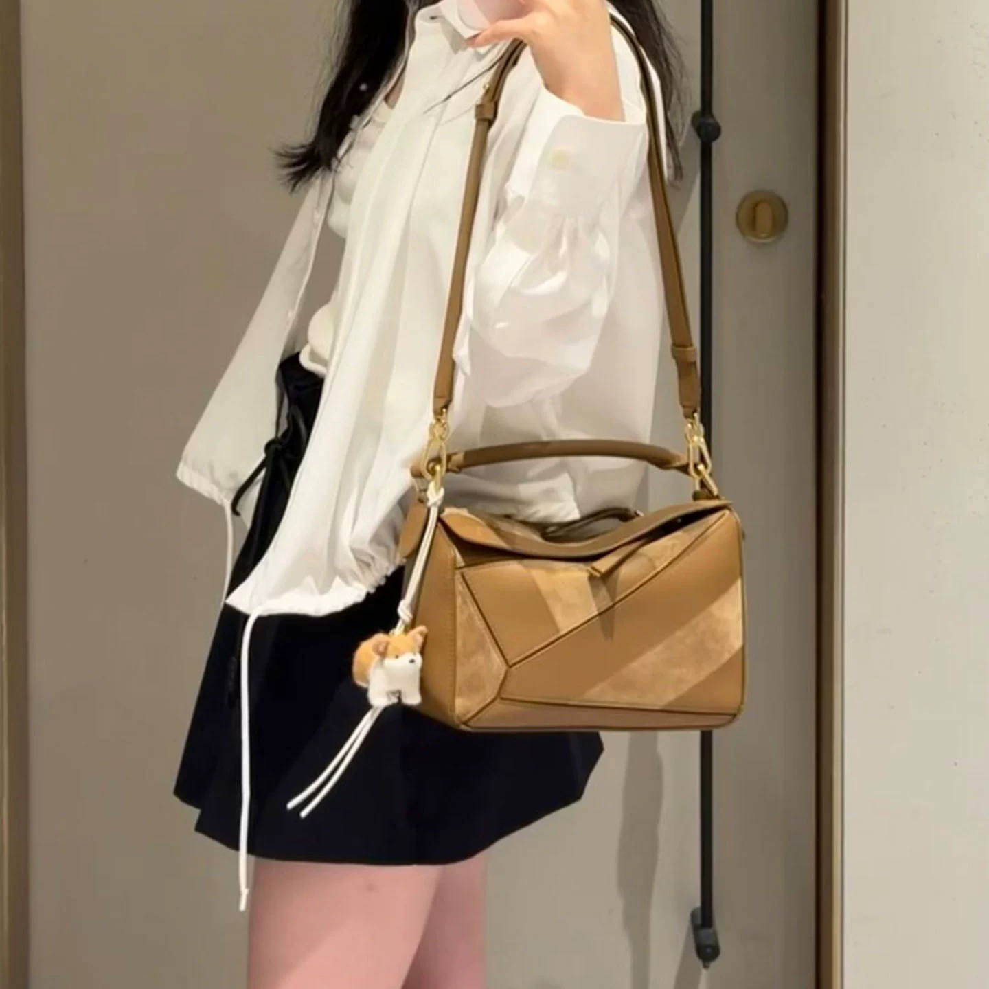 李記 | 原創手工真皮 | 怎麼背都好看の几何包p488號