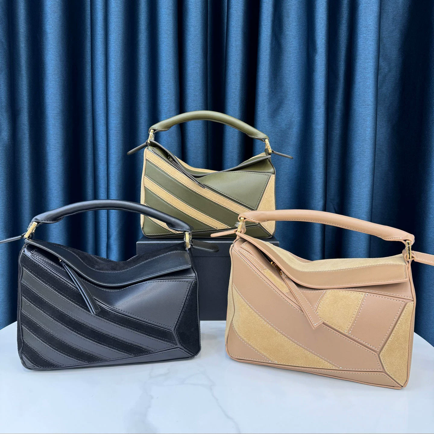 李記 | 原創手工真皮 | 怎麼背都好看の几何包p488號