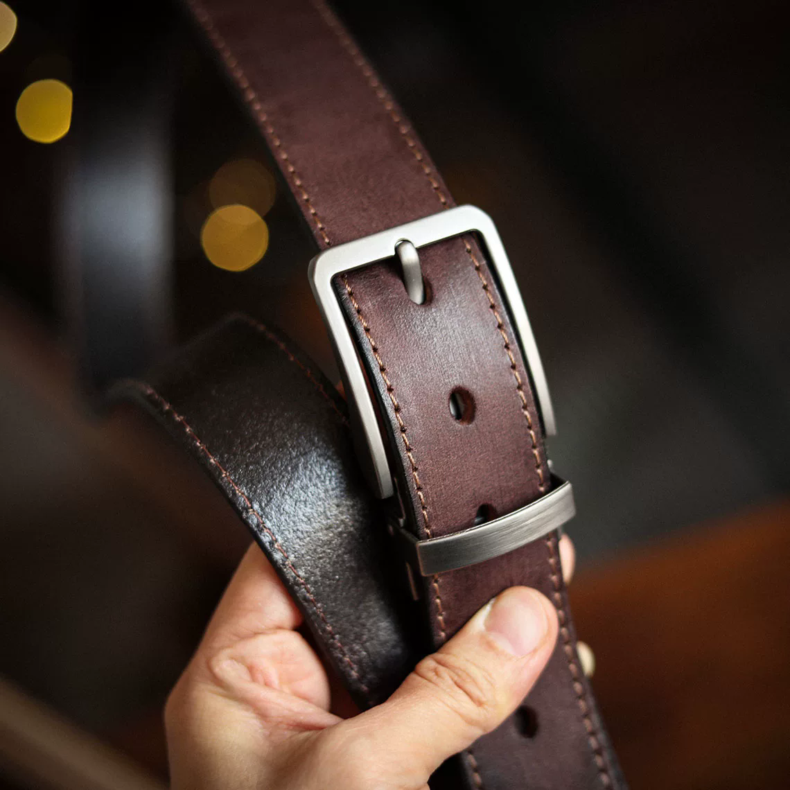 李記 | 原創手工真皮 | 輕復古做舊風~質感純牛皮帶pd214號