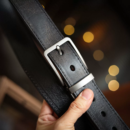 李記 | 原創手工真皮 | 輕復古做舊風~質感純牛皮帶pd214號