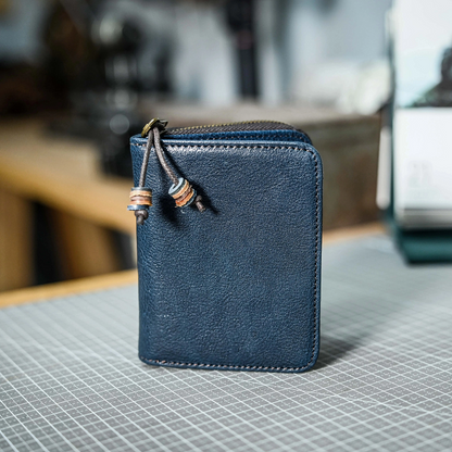 李記 | 原創手工真皮 | 頭層牛革小銭入れ男女本革財布ホルダーpj800號