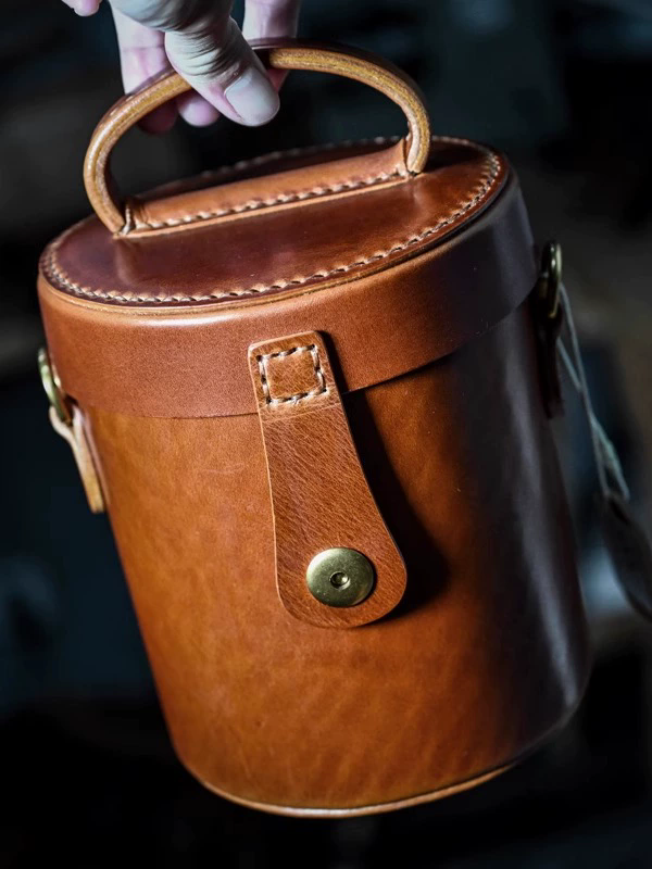 李記 | 原創手工真皮 | 革職グ円筒バ斜唄包ps308號