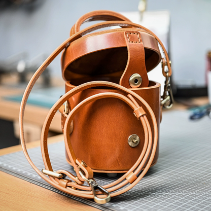 李記 | 原創手工真皮 | 革職グ円筒バ斜唄包ps308號